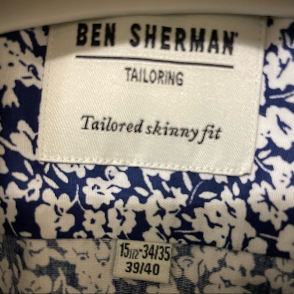 Ben Sherman Floral Long Sleeve Shirt - Picture 3 of 4